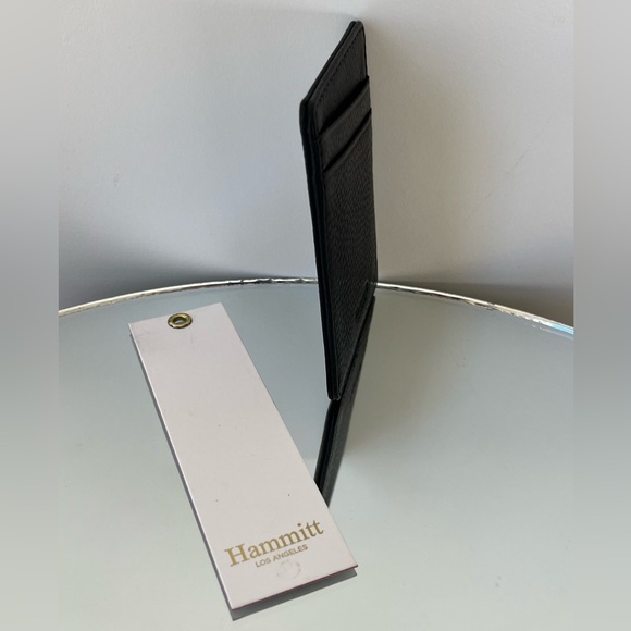 Hammitt Ardmore Leather Sticker Wallet Credit Card Phone Case Black NWT - Picture 3 of 3